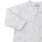 Printed Jacquard Printed Zippered Footie, Cheerful Good Night