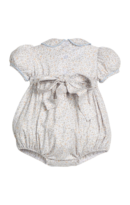 Smocked Peter Pan Bubble - Winthrop Floral