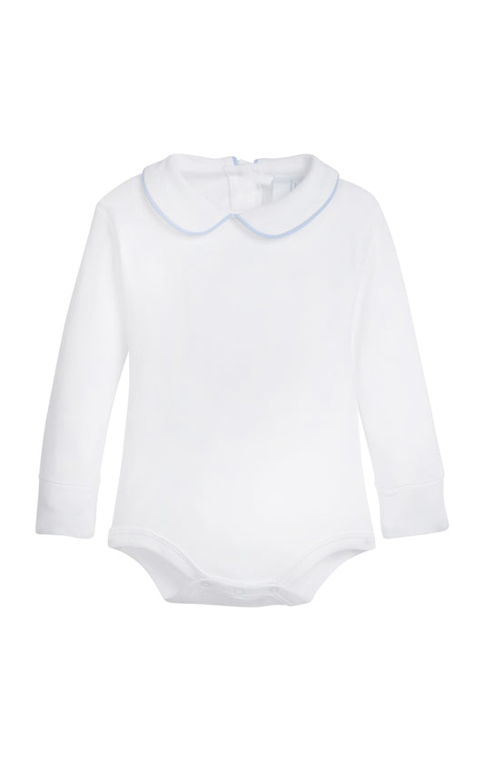 Piped Peter Pan Onesie - Light Blue