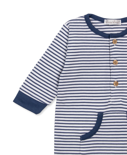 Long Sleeve Striped Playsuit