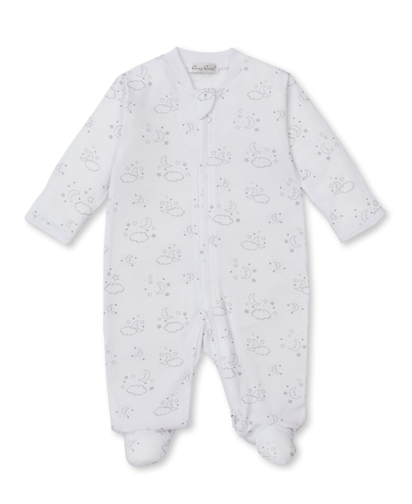 Printed Zippered Footie, Cheerful Good Night