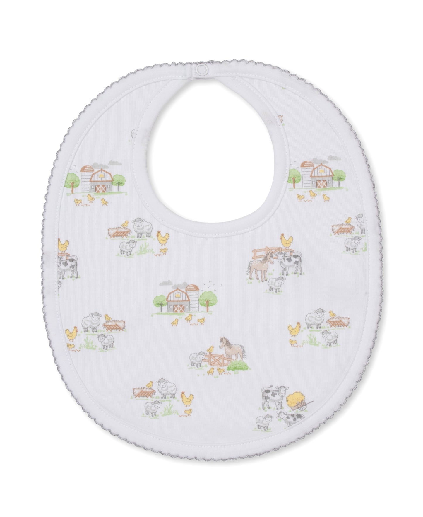 Printed Bib, Fun on the Farm
