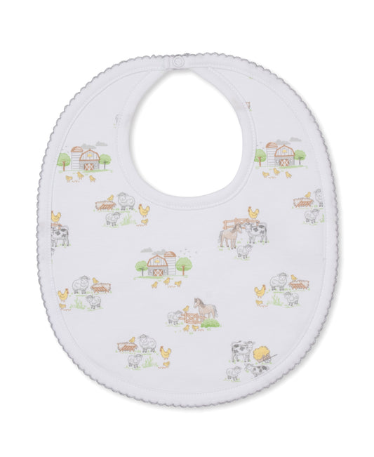 Printed Bib, Fun on the Farm