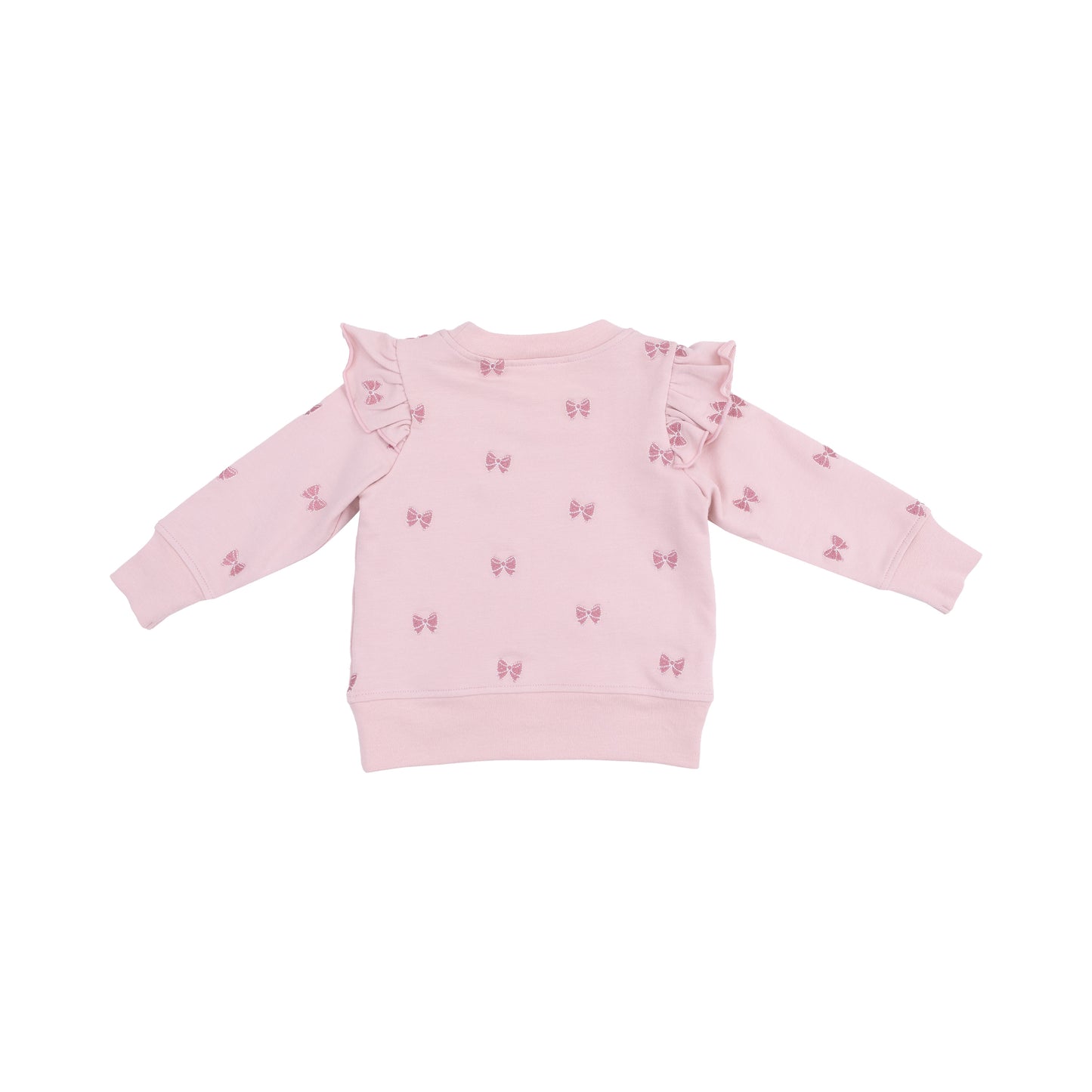 Bows French Terry Ruffle Sweatshirt + Joggers