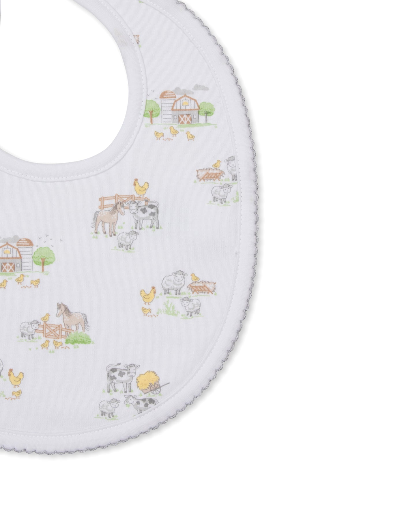 Printed Bib, Fun on the Farm
