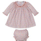 Smocked Dress Set, Patchwork Pumpkin Flora