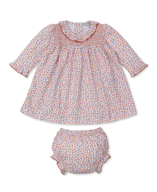 Smocked Dress Set, Patchwork Pumpkin Flora
