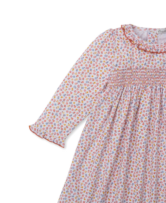 Smocked Dress, Patchwork Pumpkin Flora