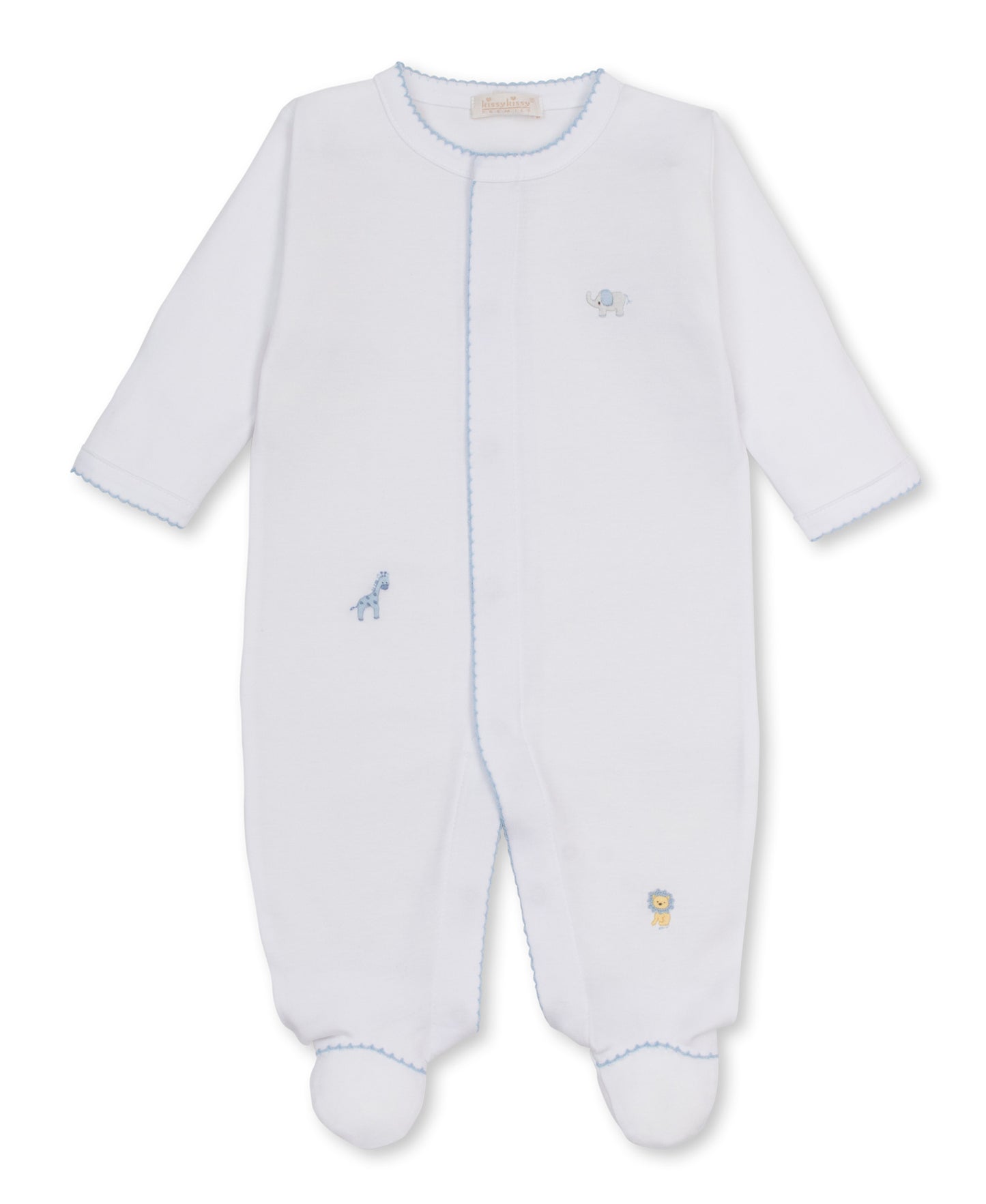 Embroidered Footie, Jungle Hang Out