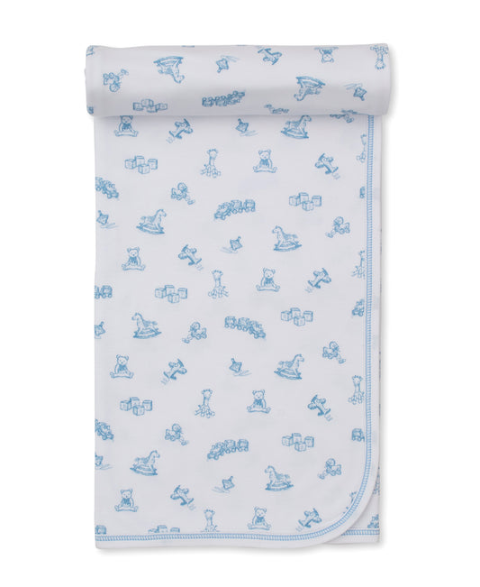 Printed Receiving Blanket, Vintage Toy Treasures