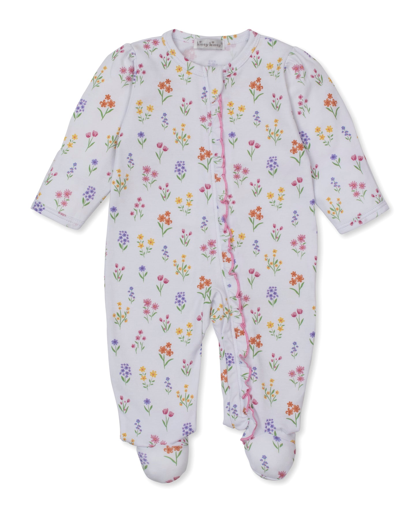 Printed Zippered Footie, Summer Wildflowers