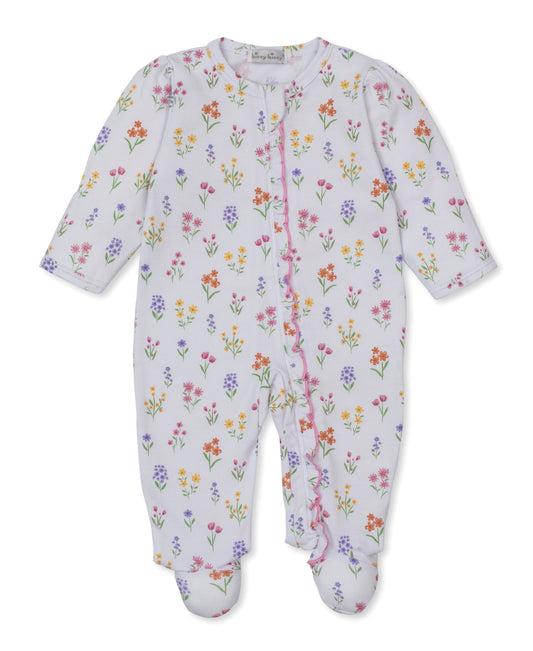 Printed Zippered Footie, Summer Wildflowers