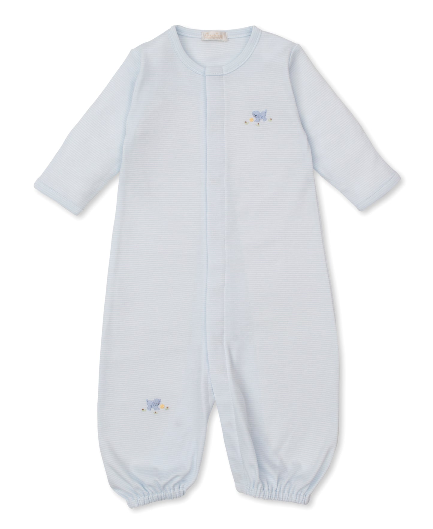 Converter Gown with Hand Embroidered, Blue Premier Playful Pups