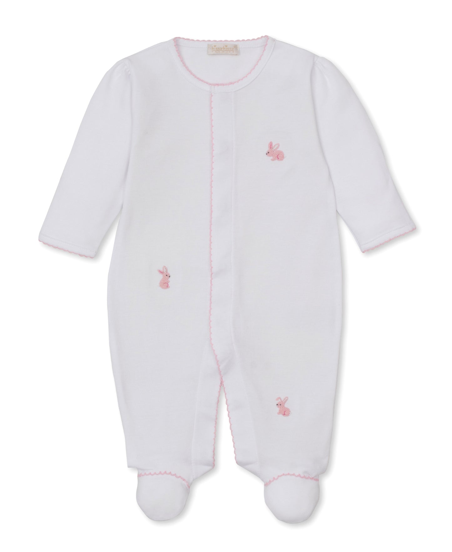 Premier Embroidered Footie, Springtime Bunny Fun