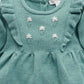 Primrose Aqua Green Embroidered Knitted Dress
