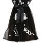 Child's Halloween Cape, Boo & Ghosts, Black