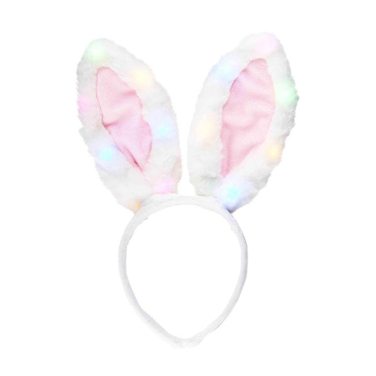 Pink Light Up Bunny Headband