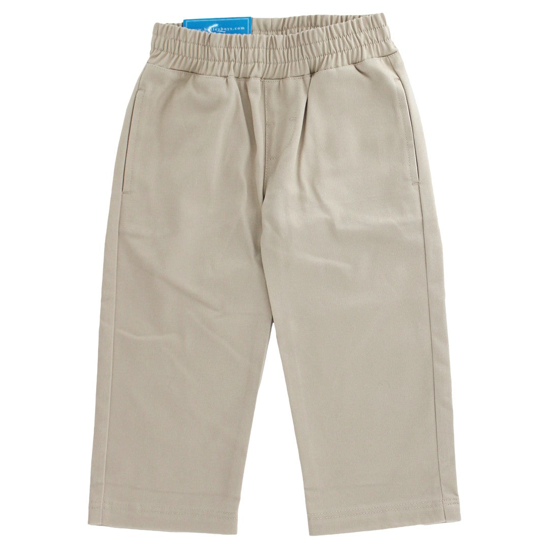 Khaki Twill Charlie Pull On Pants