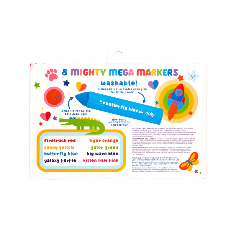 Ooly - Mighty Mega Markers - Set of 8