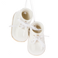 Ornament, White Baby Booties