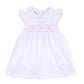 Molly & Brody Pink Smocked Collared Flutters Dress Set