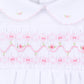 Molly & Brody Pink Smocked Collared Flutters Dress Set