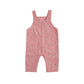 Corduroy Overalls, Pink Mini Rose
