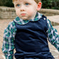 Corduroy Short John John with Tabs
