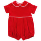 Red Corduroy Dressy Bubble Short