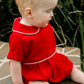 Red Corduroy Dressy Bubble Short