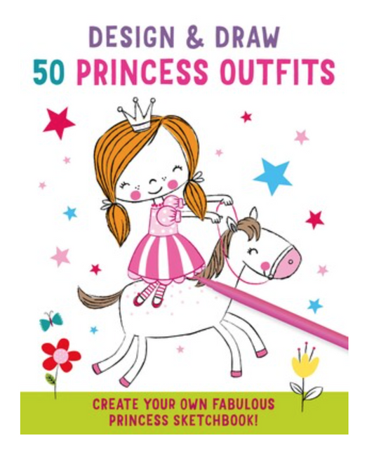 50 Princess Outfits Drawing Book