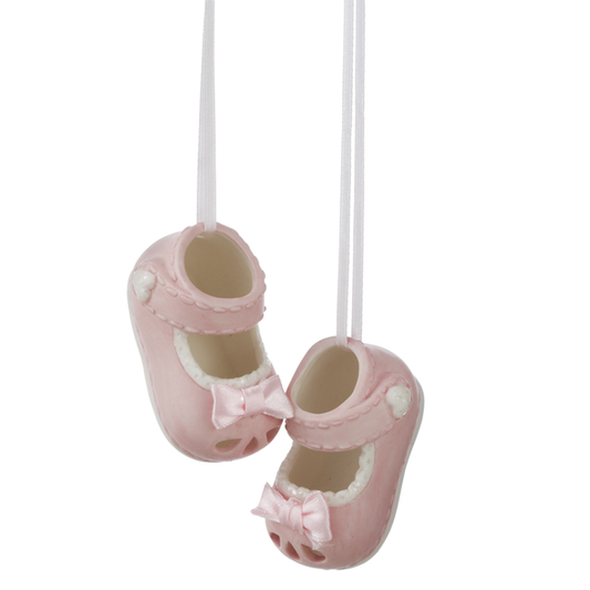 Ornament, Pink Baby Booties