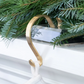 Acrylic & Brass Stocking Holder