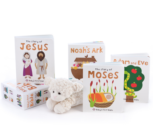 Baby's First Bible Book Set (lamb not included)