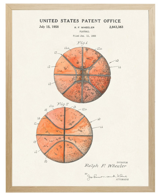Framed Art, Basketball Patent