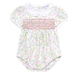 Berry Wildflowers Smocked Bubble