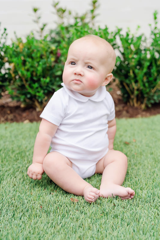 Carter Peter Pan Collar White Onesie