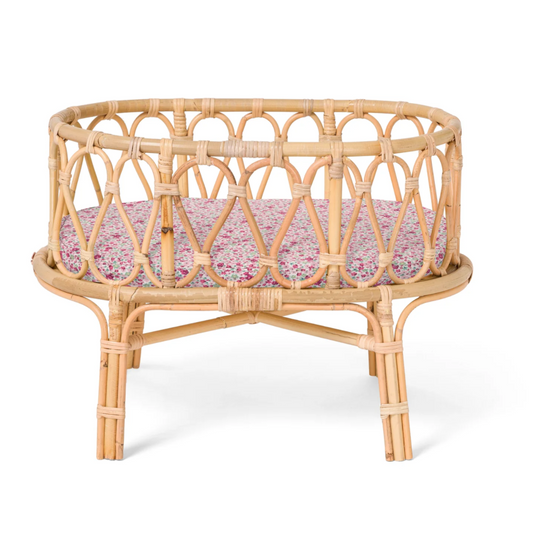 Rattan Doll Crib, Meadow