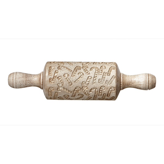 Candy Cane Embossed Kids Rolling Pin