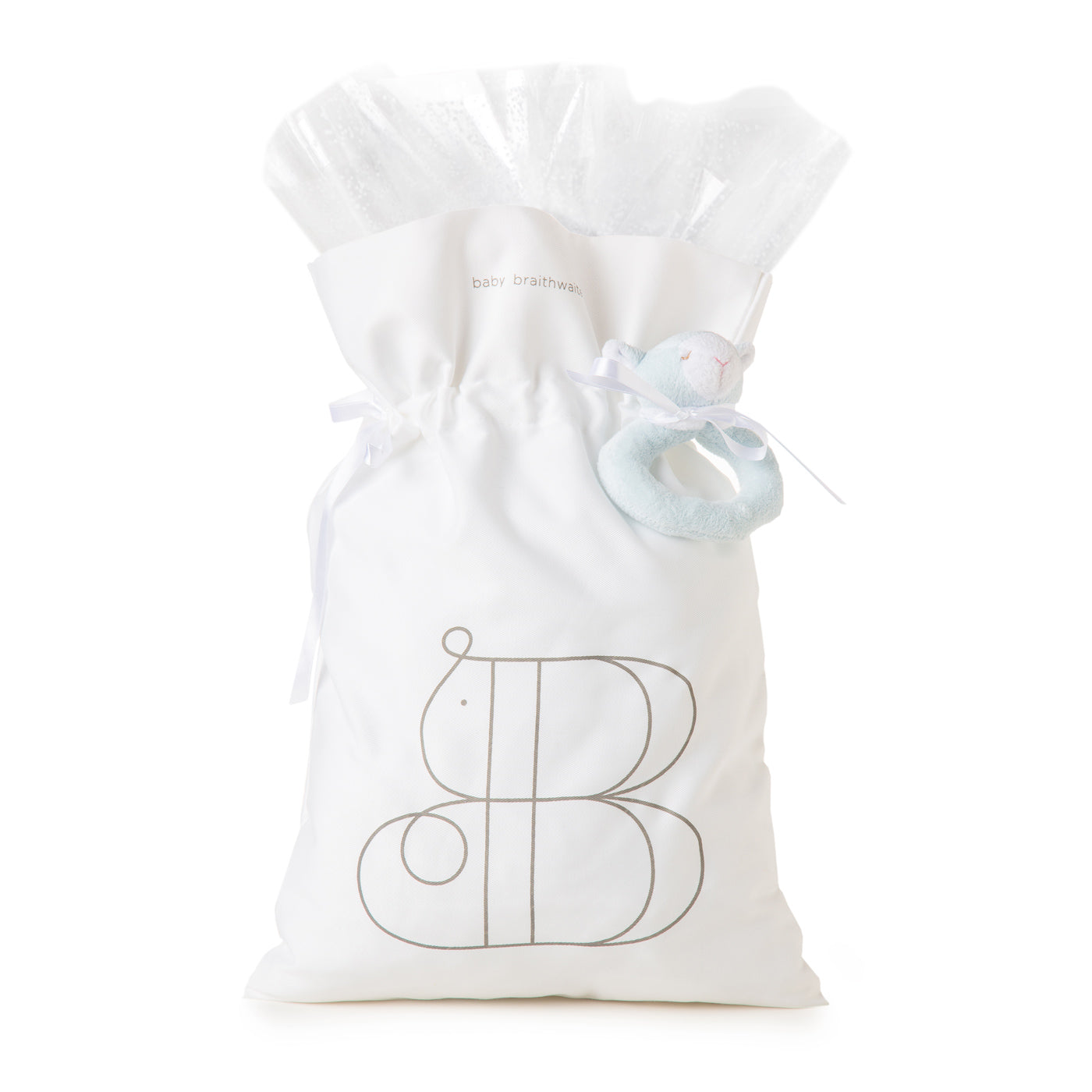 Gift Packaging + Blue Rattle