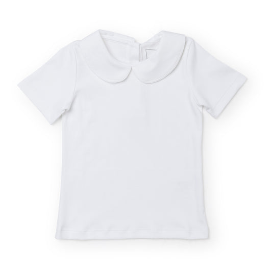 Hayden Peter Pan Collar Shirt in White