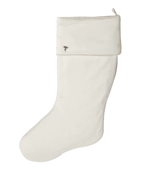 Ivory Christmas Stocking with Cuff