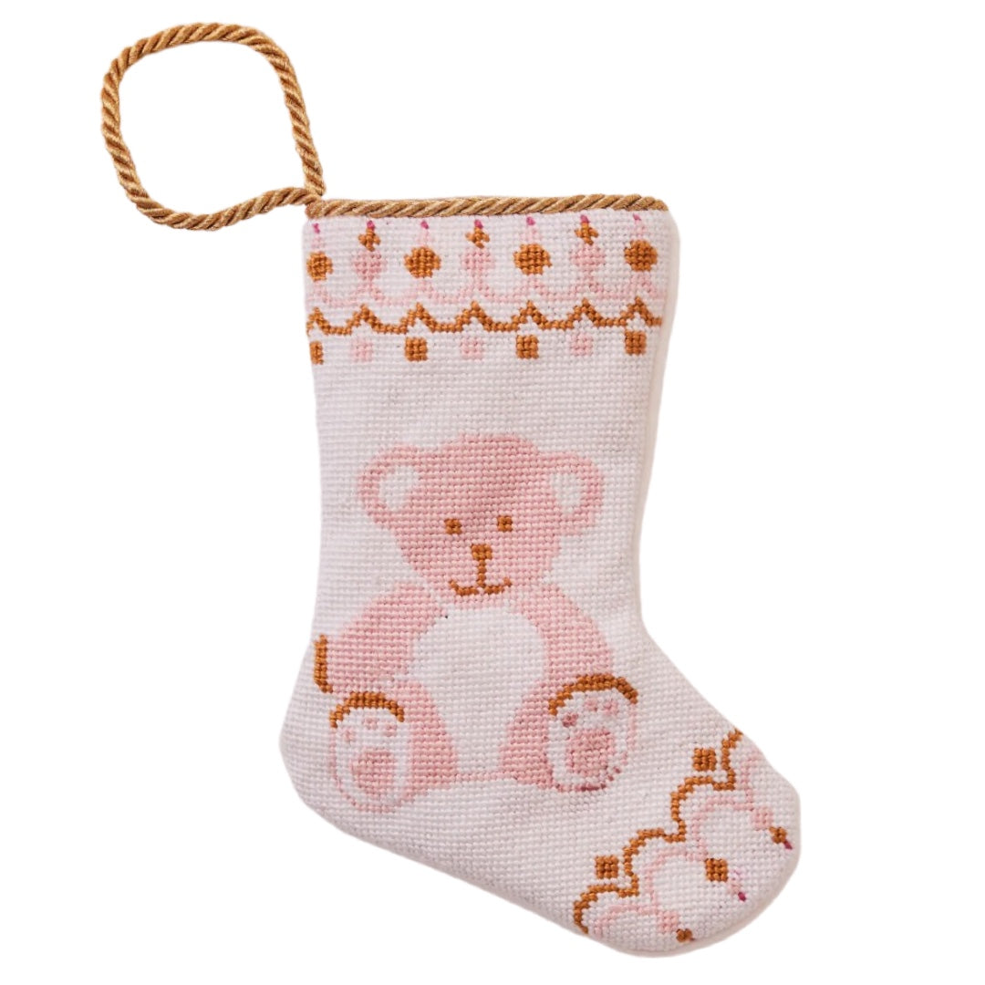 Bear-y Christmas in Pink Stocking