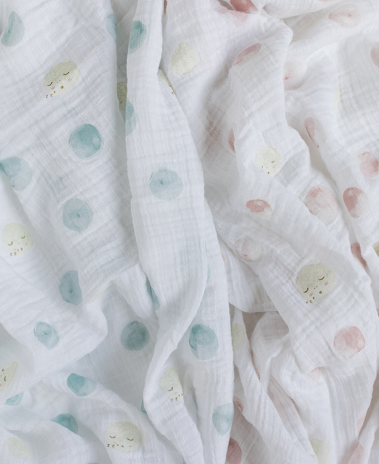 Muslin Swaddle, Luna Moon