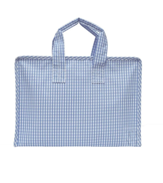 My Overnight Bag, Gingham Sky Blue