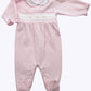 Sweet Pink Pointelle Smocked Footie