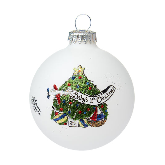 Ornament, Baby Boy's First Christmas Tree