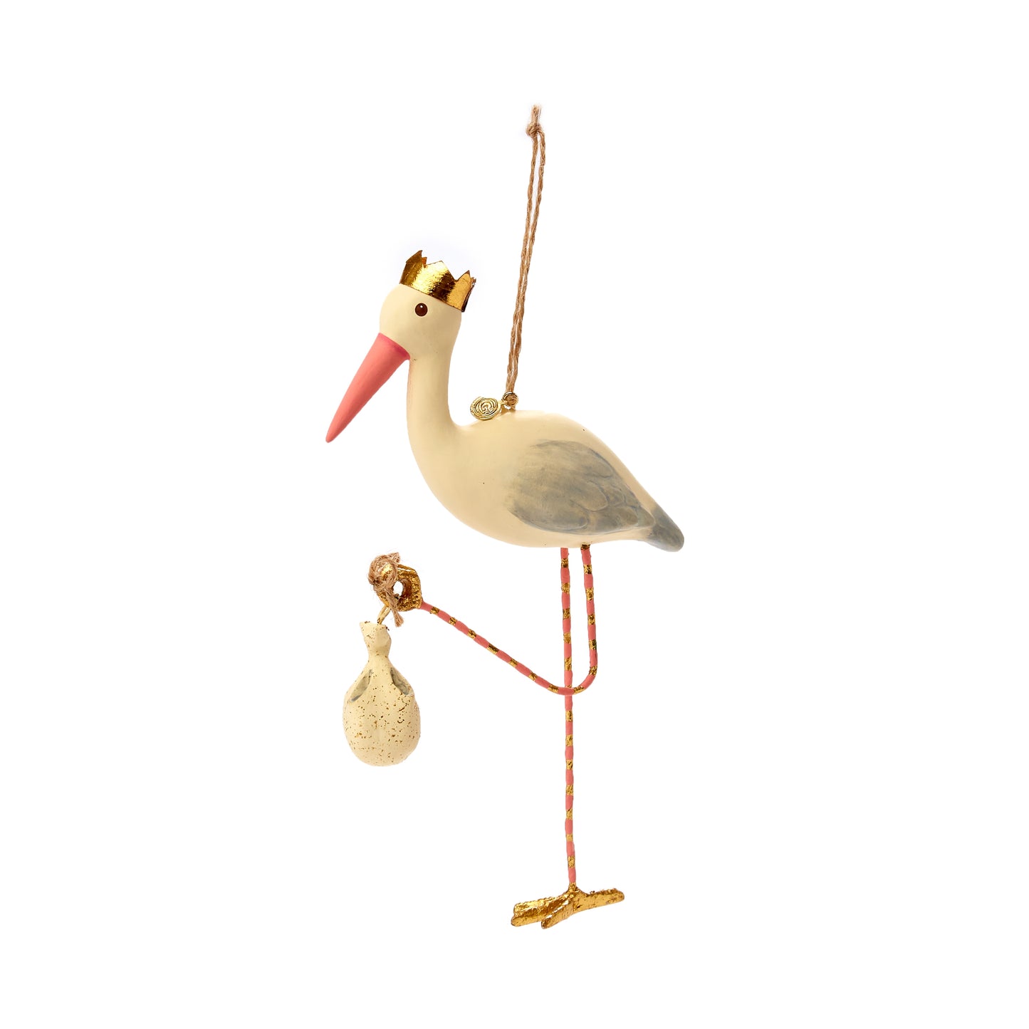 Ornament, Pink Royal Stork