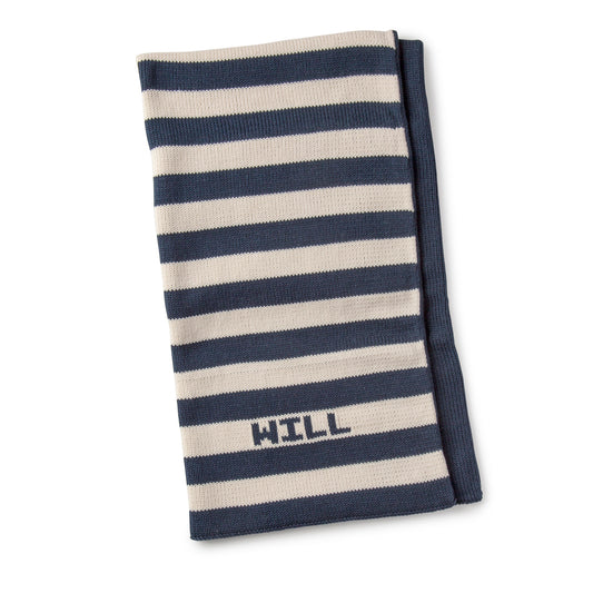 Personalized Stripe Blanket