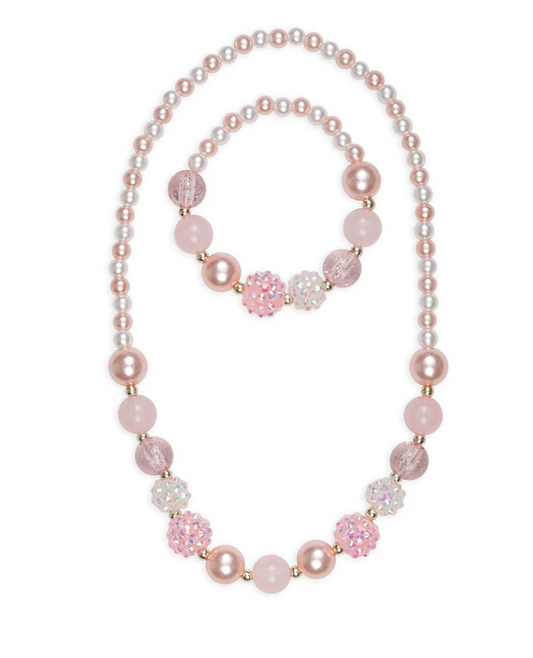 Playful Pearl Bracelet & Necklace Set